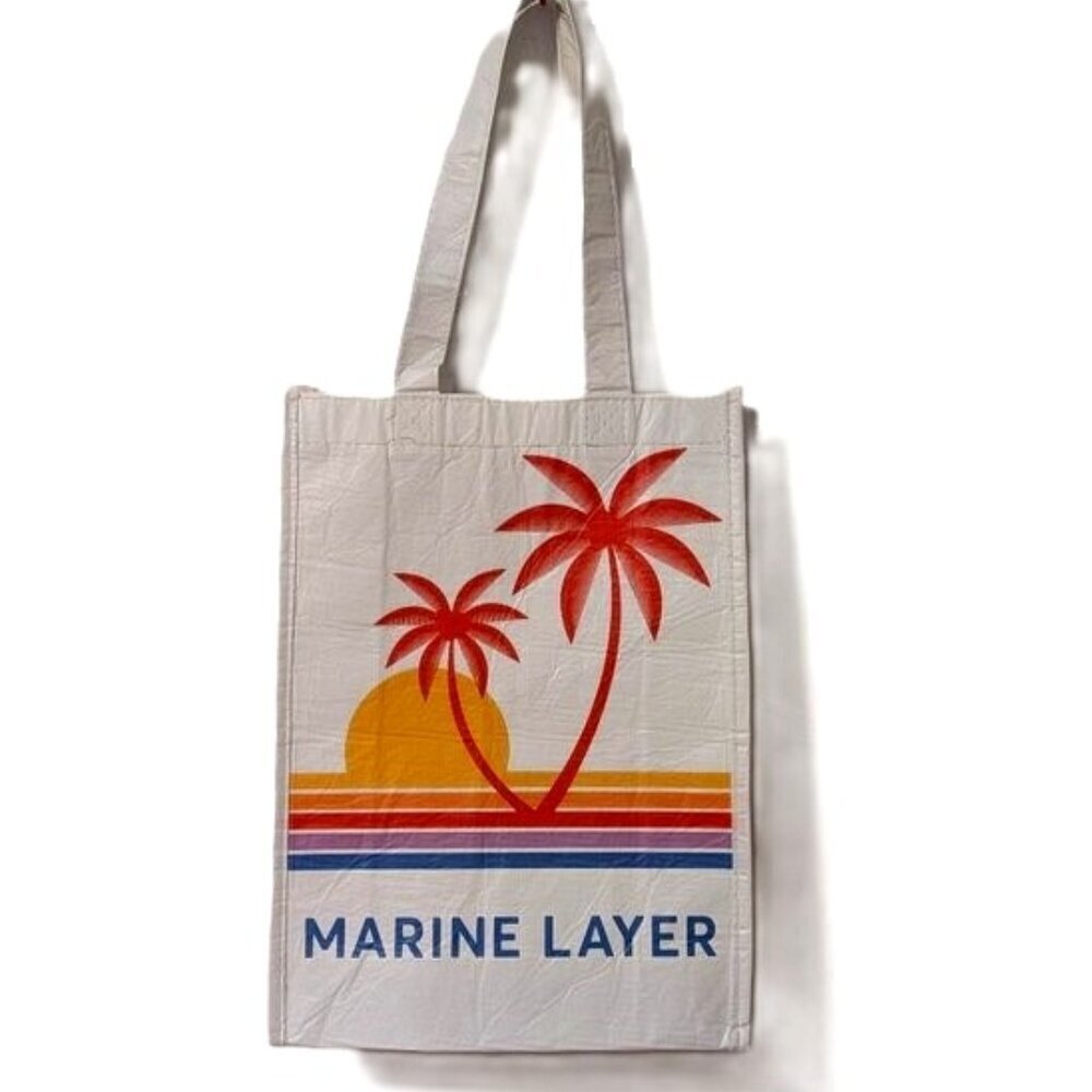 Marine Layer Reusable Shopping Bag Tote San Francisco‎ Outdoor Minimalist